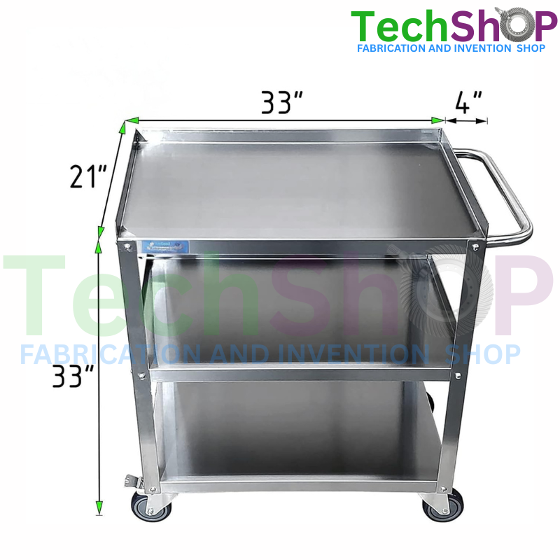 Stainless Steel Utility Trolley