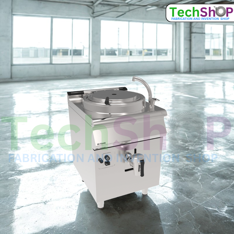 IBP-50 Industrial Gas Boiling Pan – 50 Liters, Indirect Heating Stainless Steel Cooker