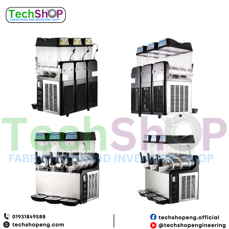 Commercial Triple Tank Slush Machine (12L × 3) | Stainless Steel Slush Dispensing Machine –