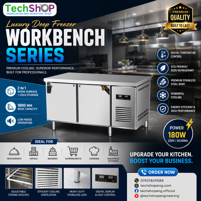 Luxury Deep Freezer Workbench Series | Commercial Refrigerated Counter Freezer